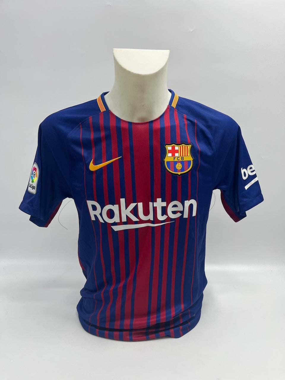 FC Barcelona jersey Luis Suarez signed autograph Laliga Nike Coa NEW S