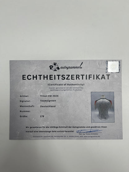Germany jersey em 2024 team signed DFB Coa adidas 176