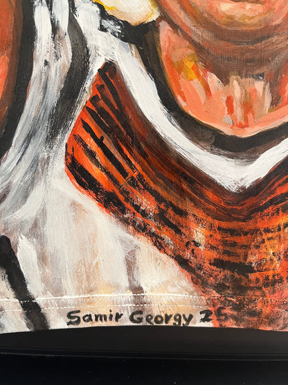 Germany jersey portrait miroslav Klose hand painted adidas dfb XL