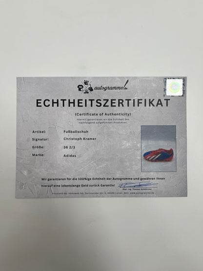 Football shoe Christoph Kramer signed football Bundesliga adidas