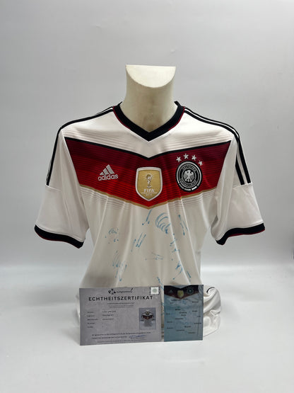 Deutschland Trikot WM 2014 Teamsigniert Autogramm DFB Weltmeister COA Adidas L