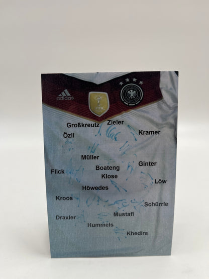 Deutschland Trikot WM 2014 Teamsigniert Autogramm DFB Weltmeister COA Adidas L