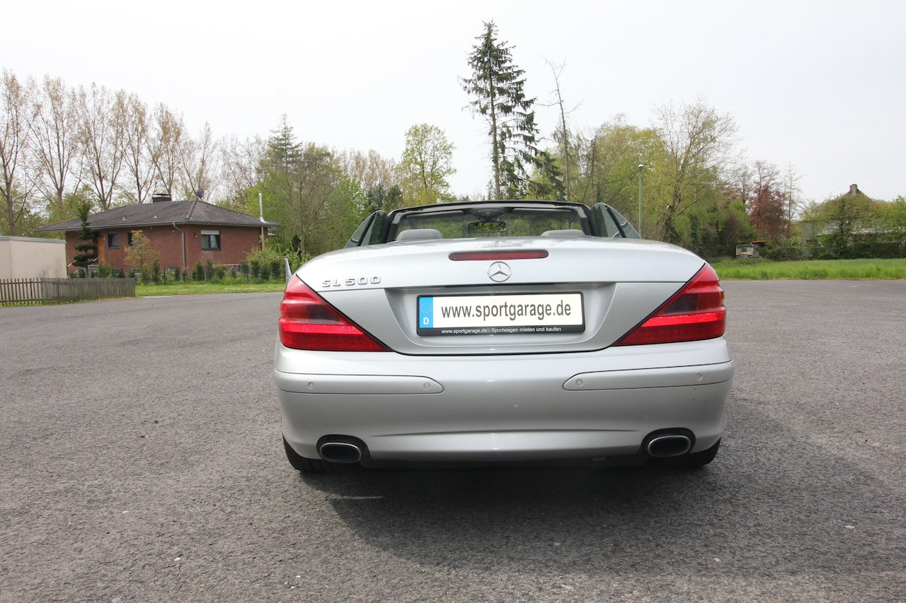 Donatella Versace Mercedes-Benz 500 SL silver
