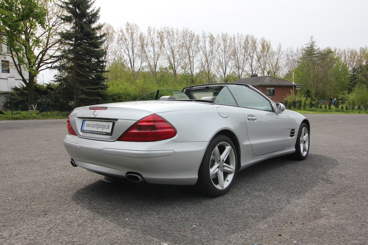 Donatella Versace Mercedes-Benz 500 SL silver