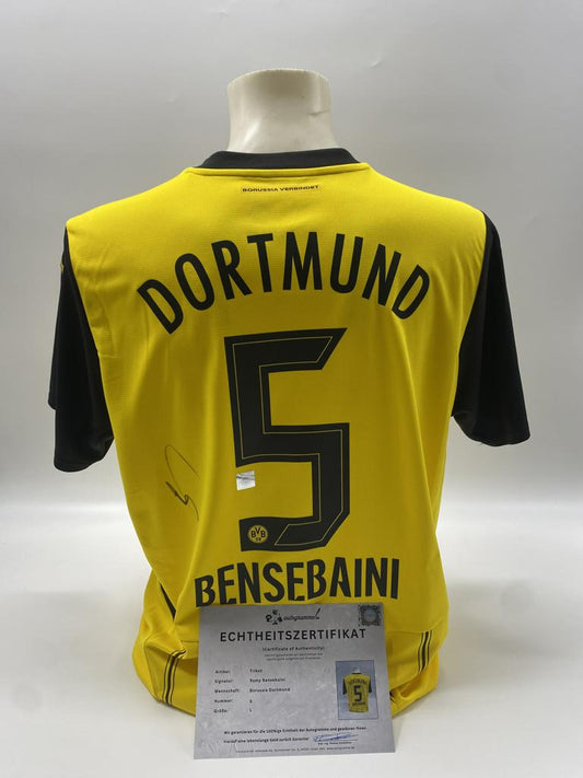 Borussia Dortmund Trikot Ramy Bensebaini signiert BVB neu Puma signiert L