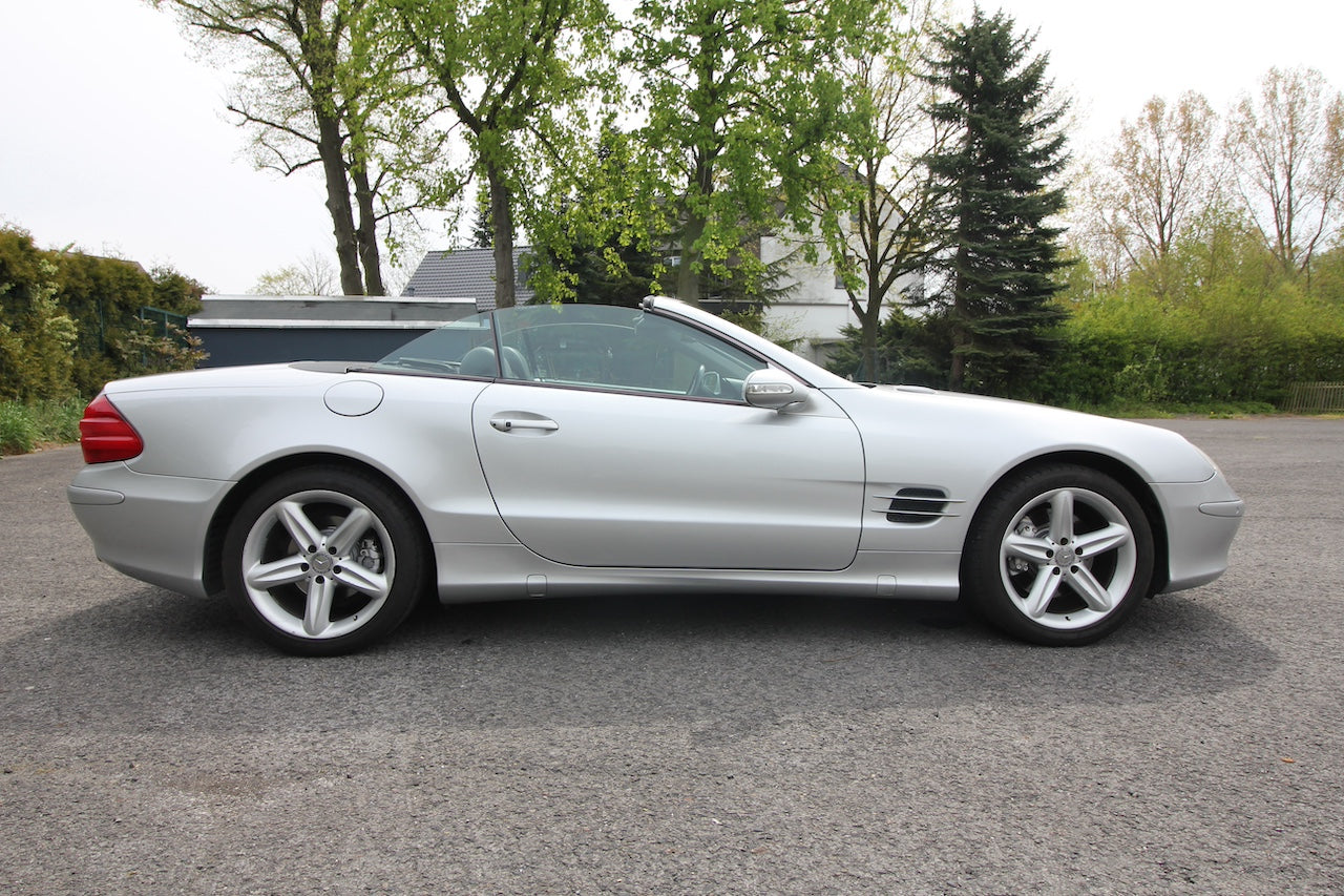 Donatella Versace Mercedes-Benz 500 SL silver