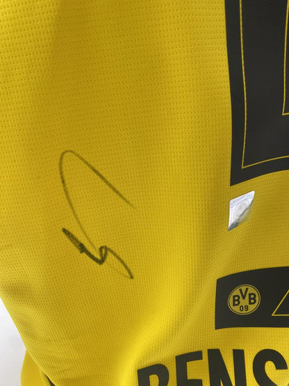 Borussia Dortmund jersey signed by Ramy Bensebaini, BVB new, Puma signed, size L