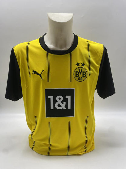 Borussia Dortmund jersey signed by Ramy Bensebaini, BVB new, Puma signed, size L