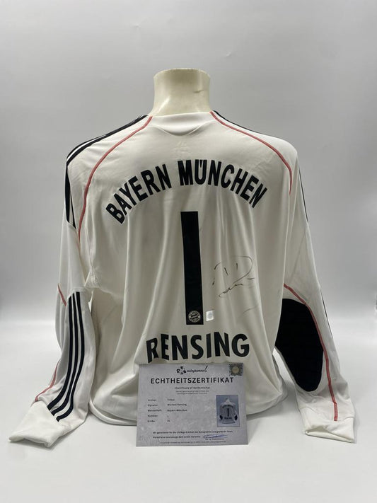 Bayern München Trikot Michael Rensing signiert Autogramme Adidas XL