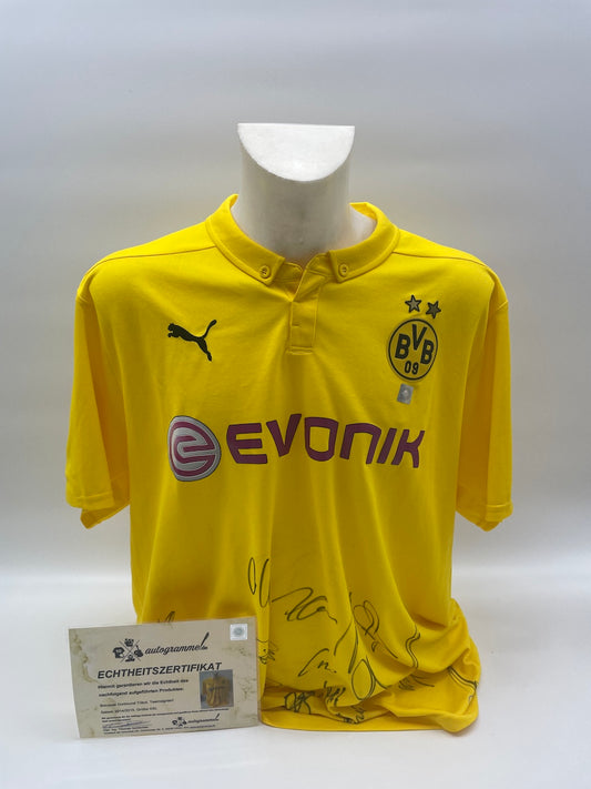 BVB Jersey 2014/2015 Team Signed Borussia Dortmund COA New Puma Bundesliga XXL