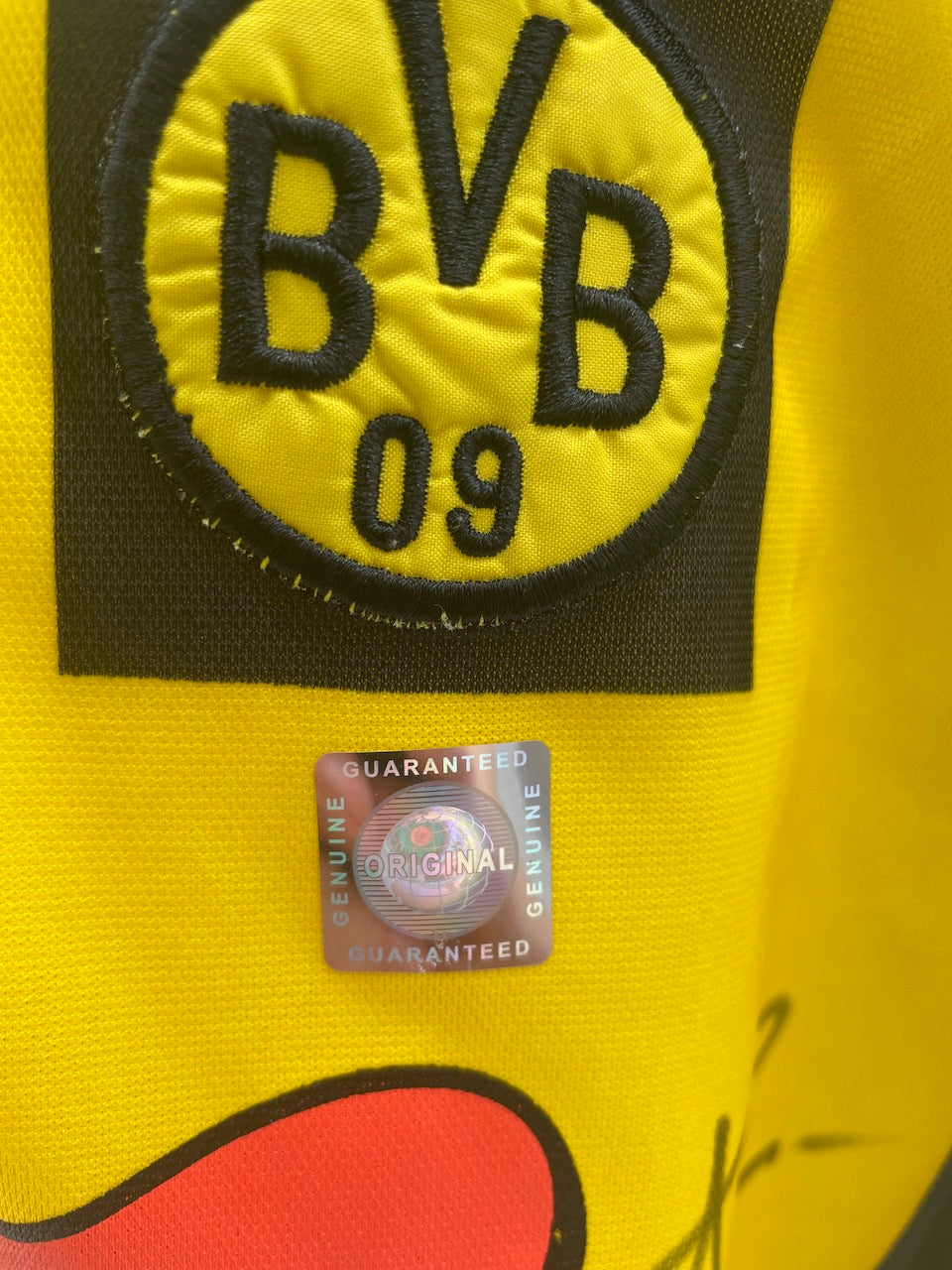 BVB jersey 2000/2001 team signed Borussia Dortmund COA Goool Bundesliga XL