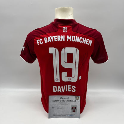 Bayern München Trikot Alphonso Davies signiert Adidas COA 164