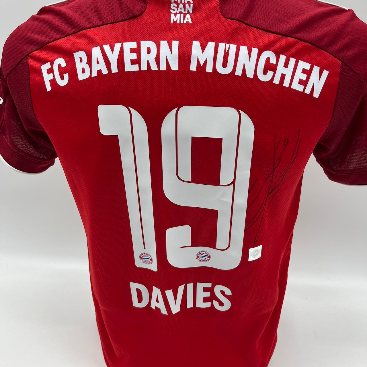 Bayern München Trikot Alphonso Davies signiert Adidas COA 164