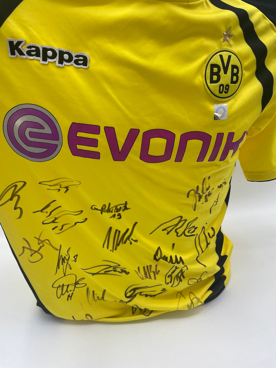 BVB Jersey 2009/2010 Team Signed Borussia Dortmund COA New Kappa Bundesliga XL