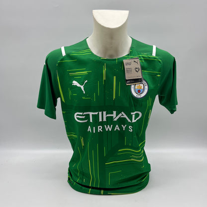 Manchester City Trikot Ederson signiert Autogramm Puma COA L