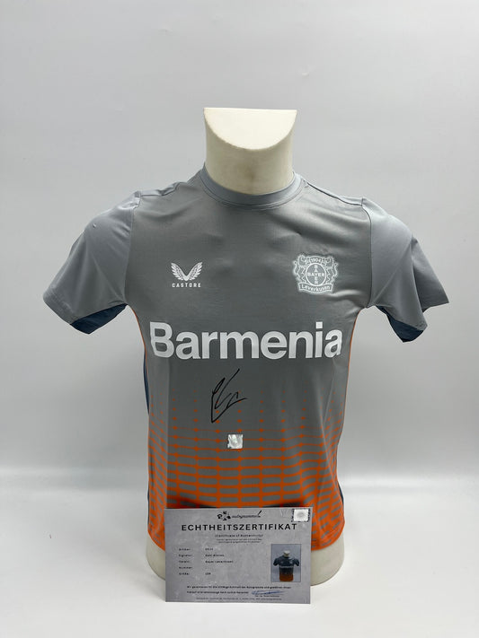 Bayer Leverkusen training shirt Xabi Alonso signed autograph COA Castore 158