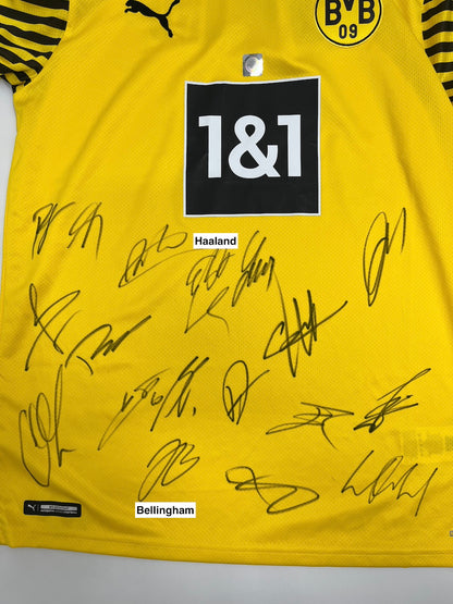 BVB jersey 2021/2022 team signed Borussia Dortmund Bellingham Haaland Puma M