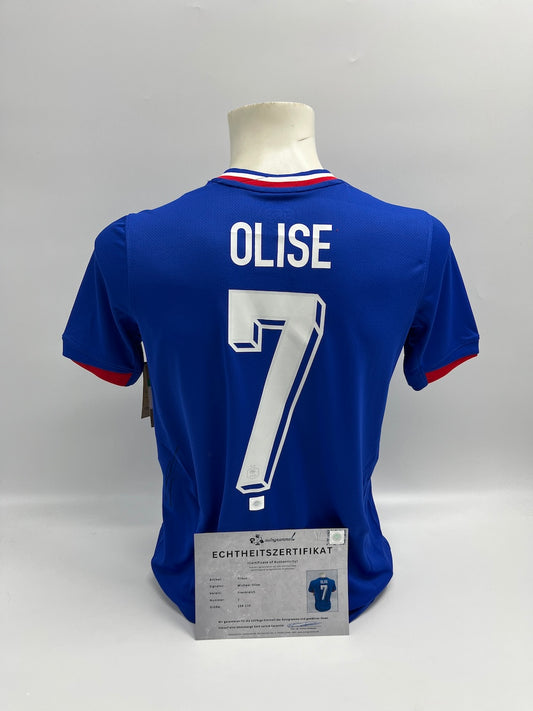 Frankreich Trikot Michael Olise signiert Nike COA Autogramm 158-170