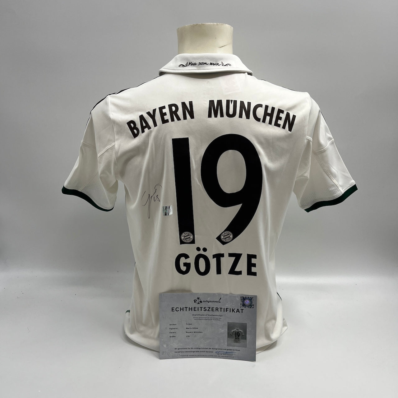 Bayern München Trikot Mario Götze signiert Autogramme Adidas 176