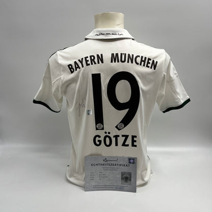 Bayern München Trikot Mario Götze signiert Autogramme Adidas 176