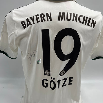 Bayern München Trikot Mario Götze signiert Autogramme Adidas 176