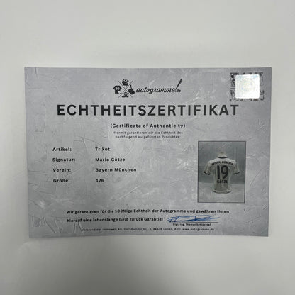 Bayern München Trikot Mario Götze signiert Autogramme Adidas 176