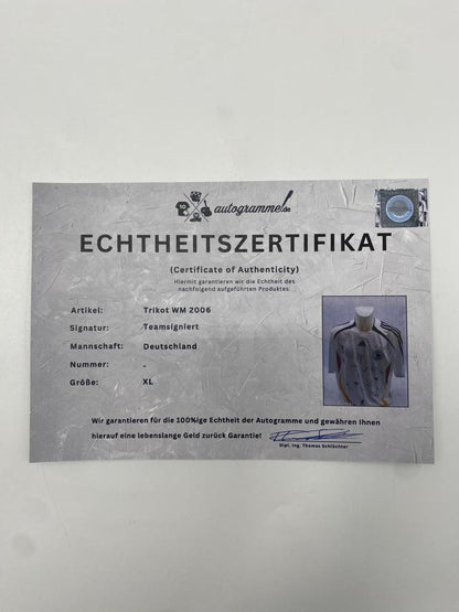 Germany Jersey World Cup 2006 Team Signed DFB XL Adidas