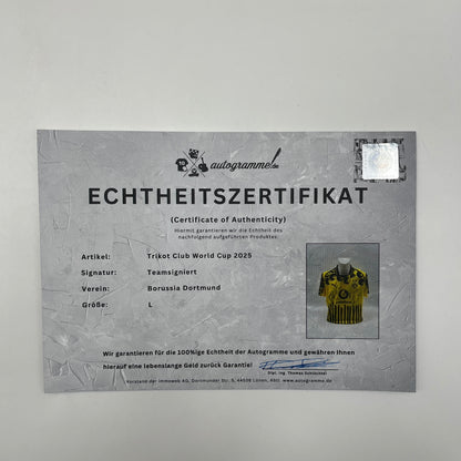 BVB Trikot 2025 Teamsigniert Borussia Dortmund Puma L