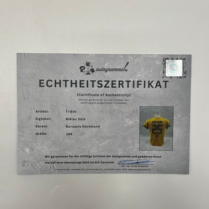 Borussia Dortmund Trikot Niklas Süle signiert BVB Autogramm Puma neu 164