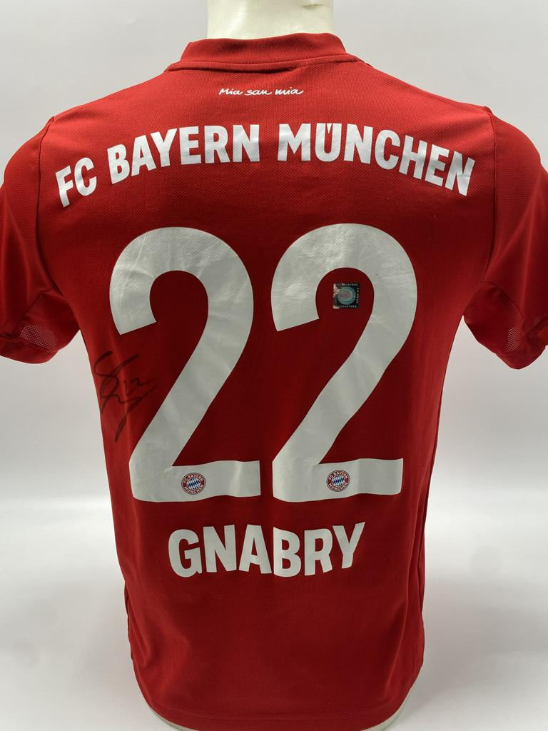Bayern München Trikot Serge Gnabry signiert Autogramm Adidas 164