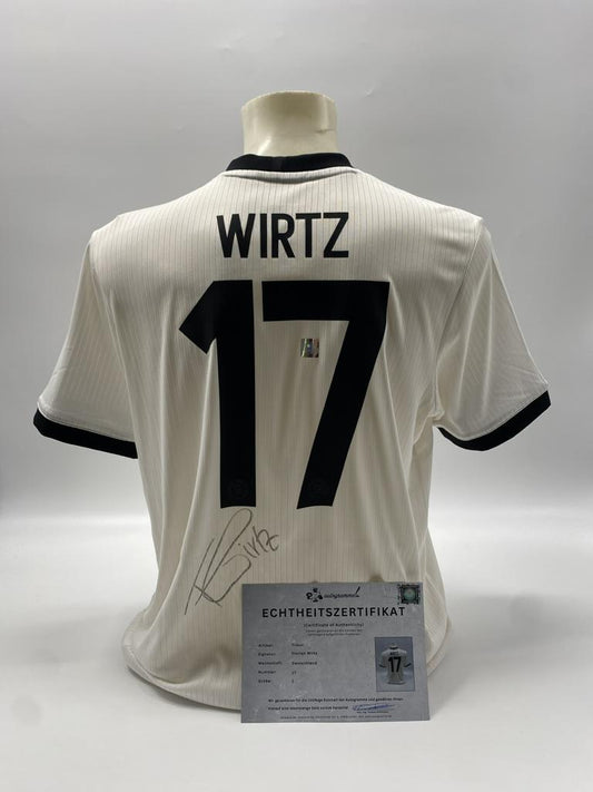DFB Trikot Florian Wirtz signiert COA Deutschland Autogramm Adidas L