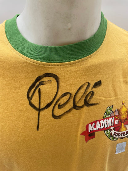 Academy of Champions Shirt Pele Signed New Signature autograph COA L