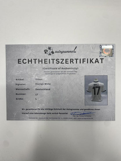 DFB jersey Jamal Musiala signed COA Germany autograph Adidas XL