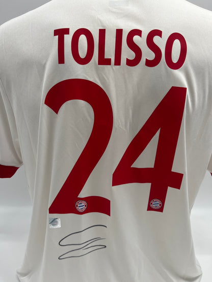 Bayern Munich jersey signed by Corentin Tolisso, Adidas COA signature, size L