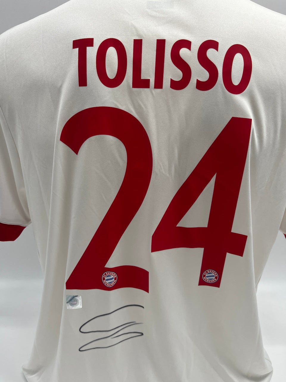 Bayern Munich jersey signed by Corentin Tolisso, Adidas COA signature, size L