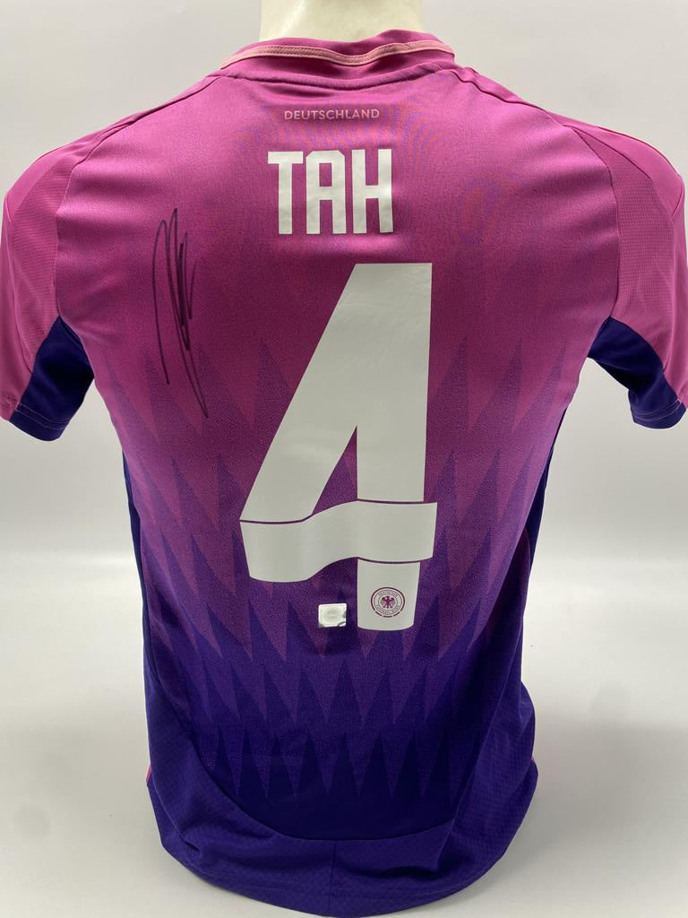 DFB Trikot Jonathan Tah signiert COA Deutschland Autogramm Adidas S