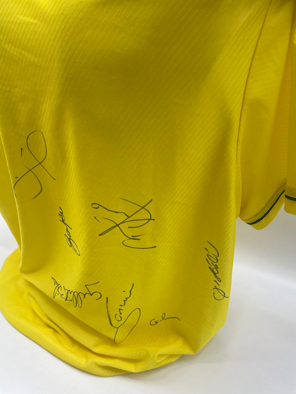 Brasilien Trikot 1996 Teamsigniert COA Fußball Umbro Brasil Autogramm XL