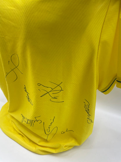 Brazil jersey 1996 team signed Coa Football Umbro Brasil Autogram XL
