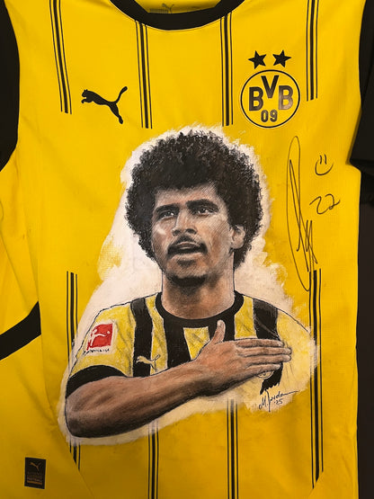 Borussia Dortmund jersey portrait karim adeyemi hand painted bvb puma m