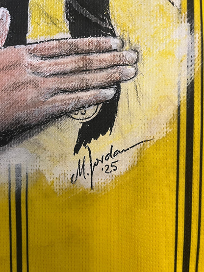 Borussia Dortmund jersey portrait karim adeyemi hand painted bvb puma m