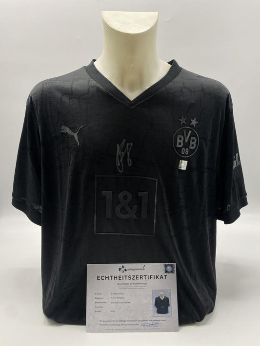 Borussia Dortmund Sondertrikot Felix Nmecha signiert Autogramm Puma BVB XXL