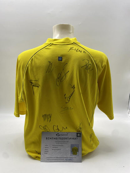 BVB jersey 2002/2003 team signed Borussia Dortmund COA Gool L