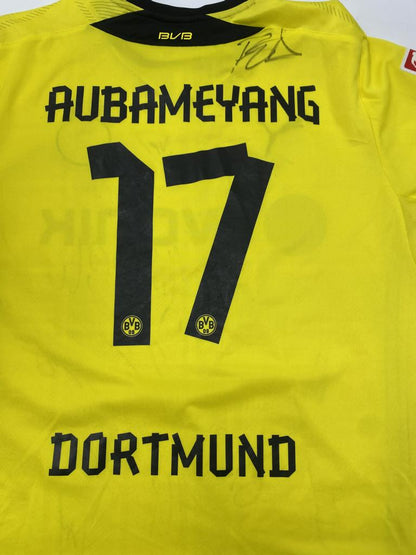 BVB jersey 2013/2014 team signed Borussia Dortmund COA Puma 3XL