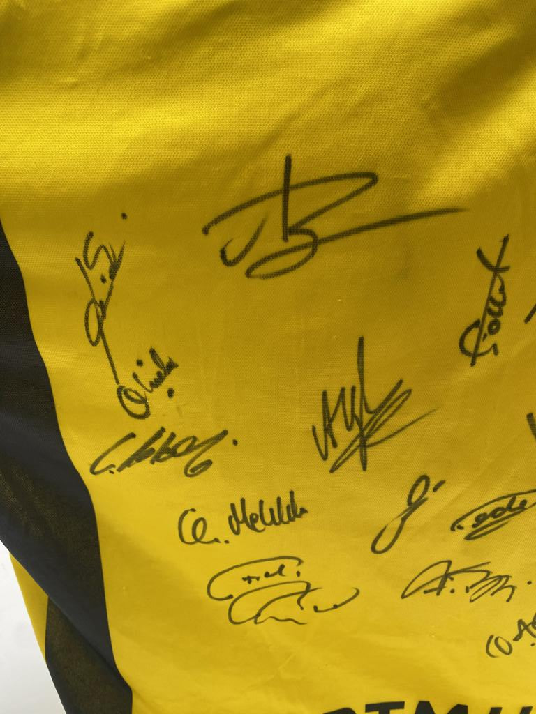 BVB Trikot 2000/2001/2002 Teamsigniert Borussia Dortmund COA Gool XXL