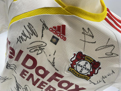Bayer Leverkusen jersey, 2009/2010/2011 season, team signed, autographed, Adidas 176