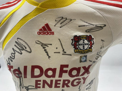 Bayer Leverkusen jersey, 2009/2010/2011 season, team signed, autographed, COA Adidas 152