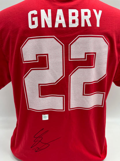 Bayern Munich T-shirt signed by Serge Gnabry, COA, new, size L