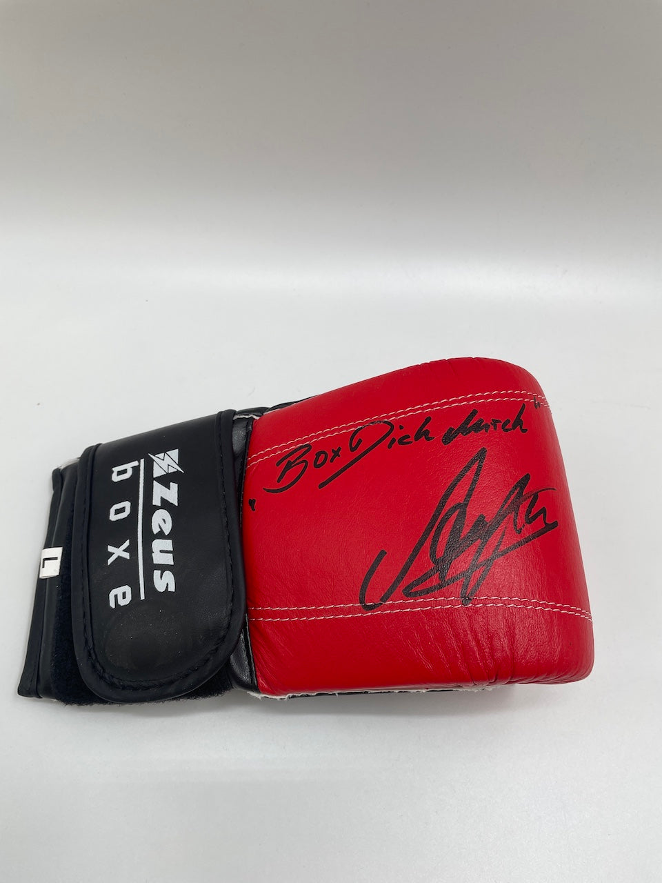 Punching Bag Gloves Axel Schulz signed Autograph Signature Boxing New COA