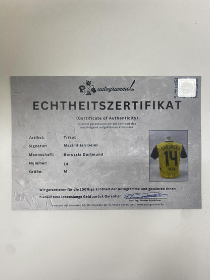 Borussia Dortmund Authentic Jersey Maximilian Beier signed BVB new Puma M