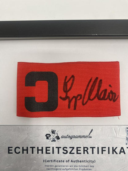 Captain's armband signed by Sepp Maier as part of the DFB Football COA autograph